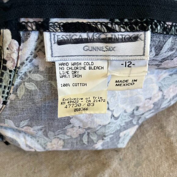 Vintage Gunne Sax Jessica McClintock Lace Prairie Cottagecore Dress Sz 12 - Picture 8 of 9